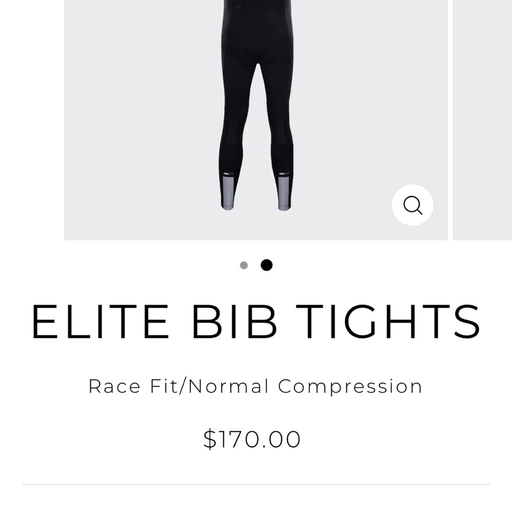 MUMU ELITE BIB TIGHTS MENS SIZE LARGE - Picture 4 of 4